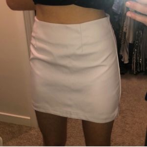 BCBG GENERATION Lavender pleather skirt